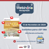 Próximo Webinário Novembro de 2024